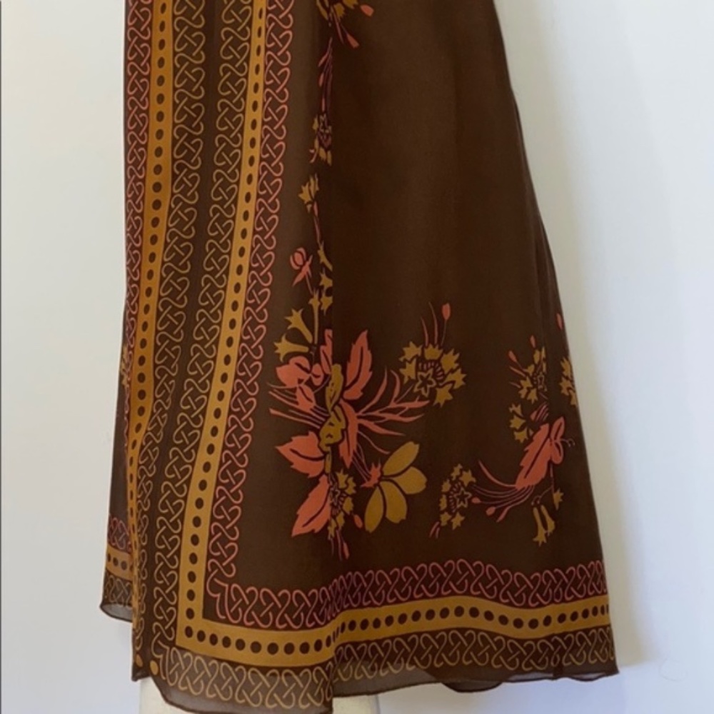 ANNA SUI ANTHROPOLOGIE SILK RUFFLE EMPIRE DRESS SM - Picture 3 of 7